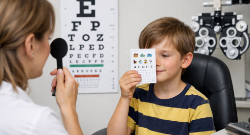 Poradnia Ortoptyczna Bytom - Badanie ostrości wzroku do dali i bliży